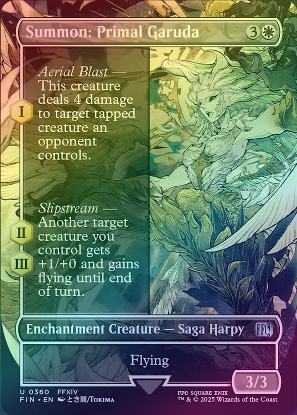 Summon: Primal Garuda - Borderless (Foil) (FIN)