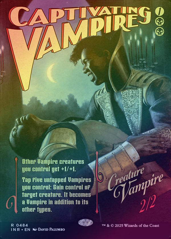 Captivating Vampire - Borderless Movie Poster (Foil) (INR)