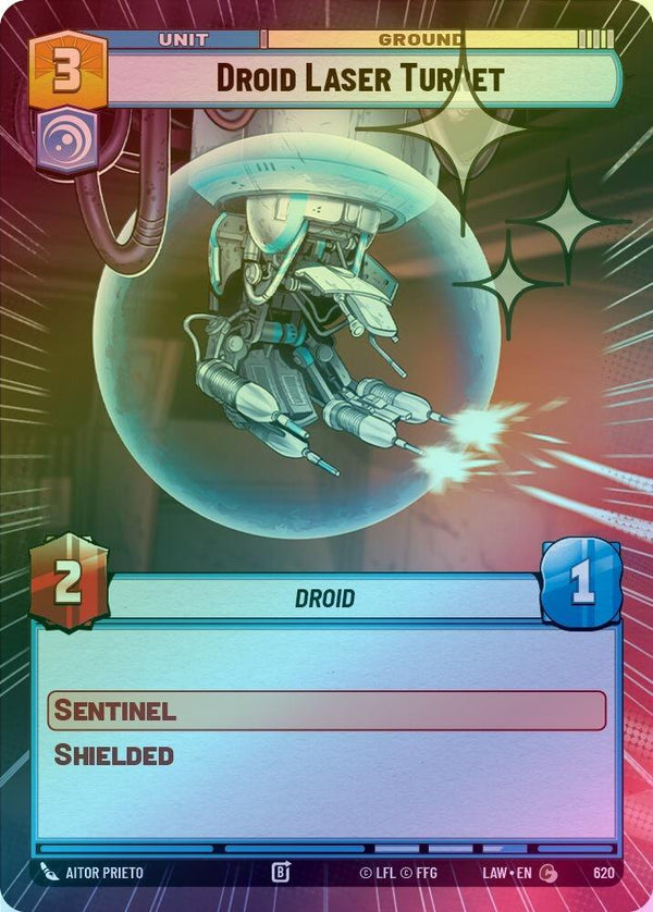 Droid Laser Turret (Hyperspace Foil) - 620 - Common (Foil)