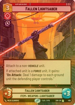 Fallen Lightsaber (Hyperspace) - 400 - Rare (Foil)