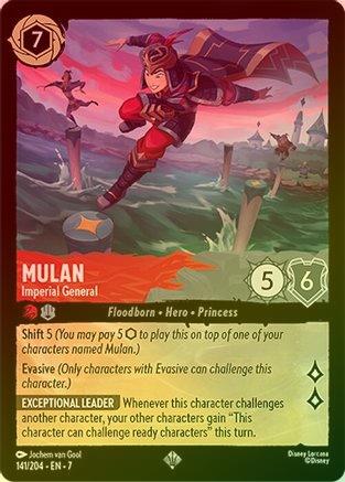 Mulan (Imperial General) - 141/204 - Super Rare (Foil)