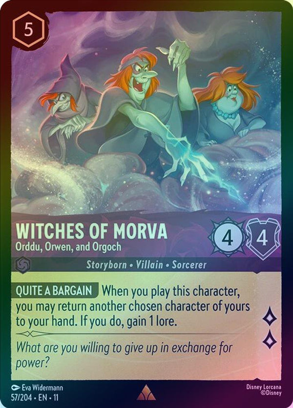 Witches of Morva (Orddu, Orwen, and Orgoch) - 57/204 - Rare (Foil)