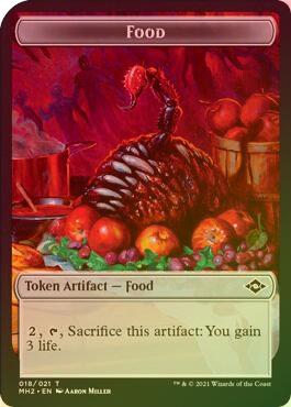 Food (018) // Beast (Foil) (MH2 Token)