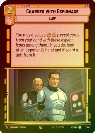 Charged with Espionage (Foil) - 740 - Uncommon (Foil)