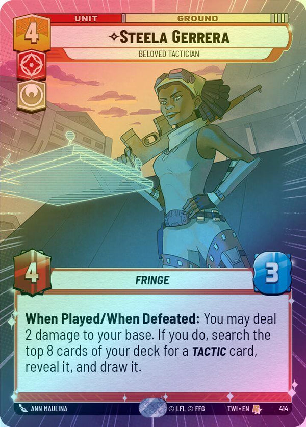 Steela Gerrera - Beloved Tactician (Hyperspace) - 414 - Rare (Foil)