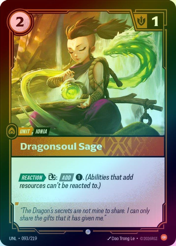 Dragonsoul Sage - 093/219 - Common (Foil)