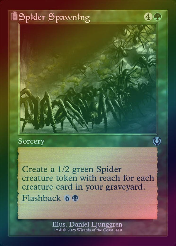 Spider Spawning - Retro Frame (Foil) (INR)