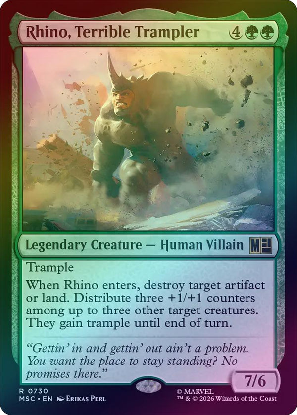 Rhino, Terrible Trampler (Foil) (MSC) (Pre-Order)