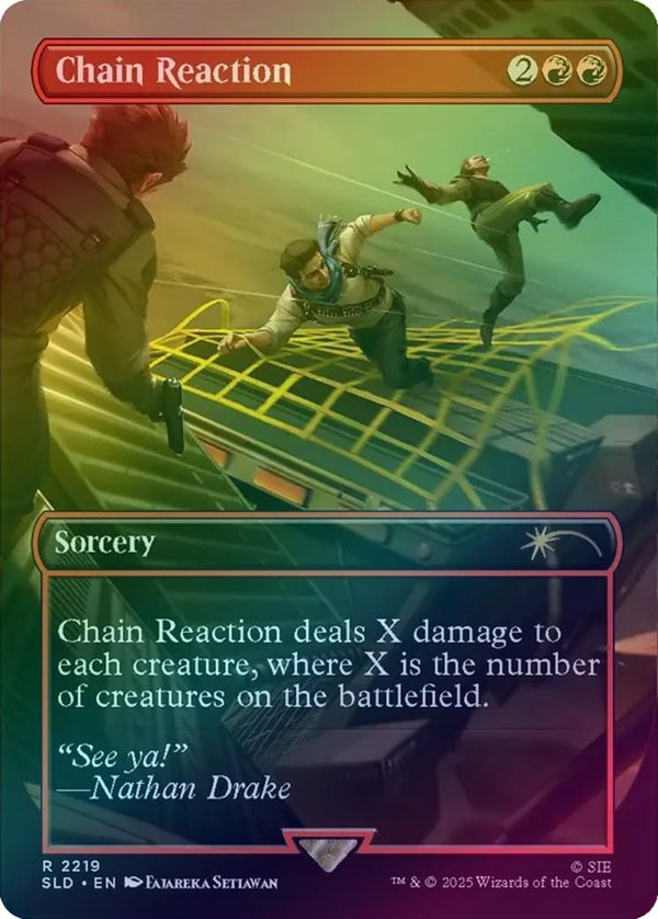 Chain Reaction - Uncharted (Rainbow Foil) (SLD)