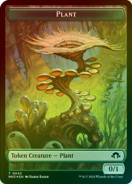 Plant // Zombie Token (Ripple Foil) (TMH3)