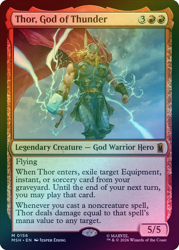 Thor, God of Thunder (Foil) (MSH) (Pre-Order)