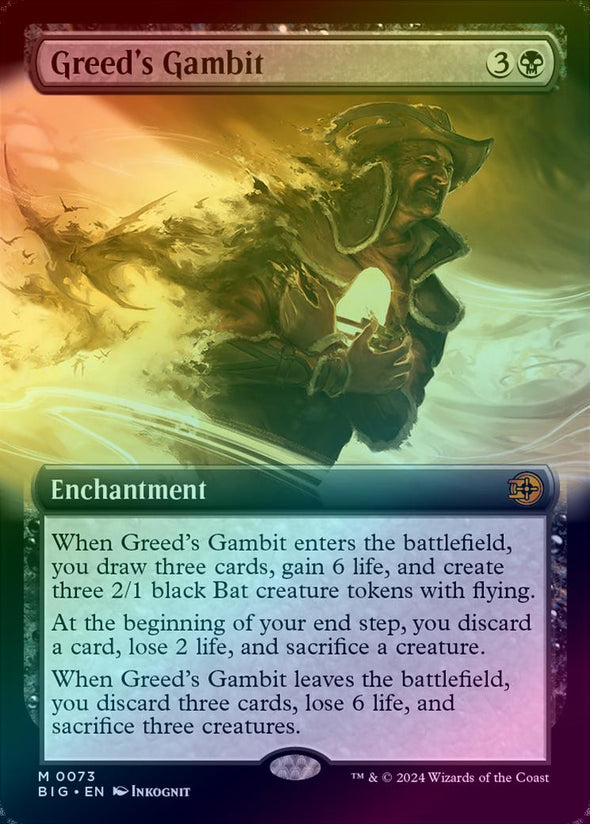 Greed's Gambit - Extended Art (Foil) (BIG)