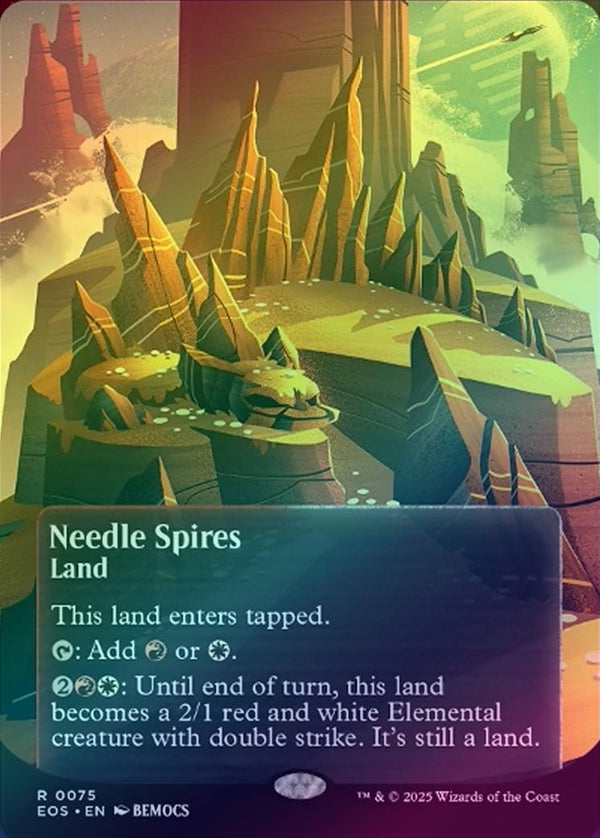 Needle Spires - Borderless Poster (Foil) (EOS)