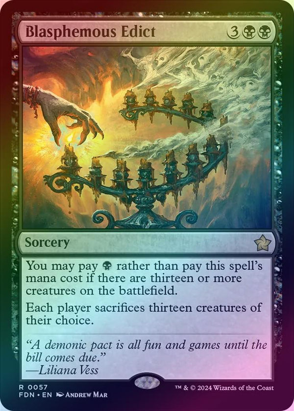 Blasphemous Edict (Foil) (FDN)