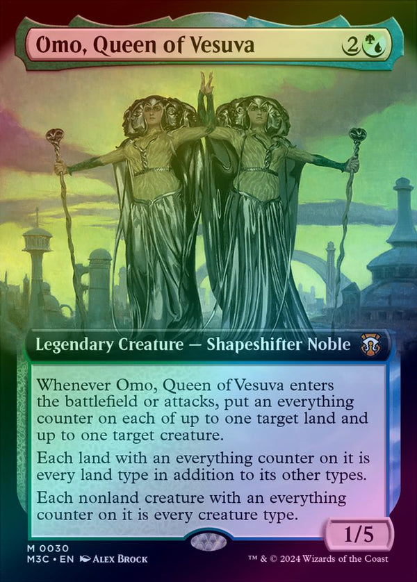 Omo, Queen of Vesuva - Extended Art (Foil) (M3C)