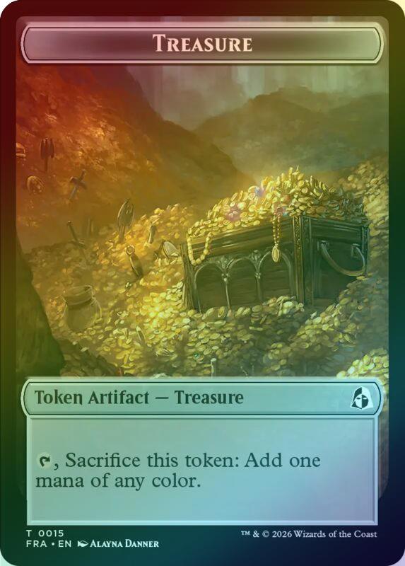 Dragon // Treasure Token (Foil) (Pre-Order) (TFRA)