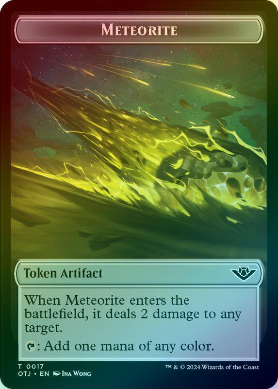 Treasure // Meteorite Token (Foil) (TOTJ)