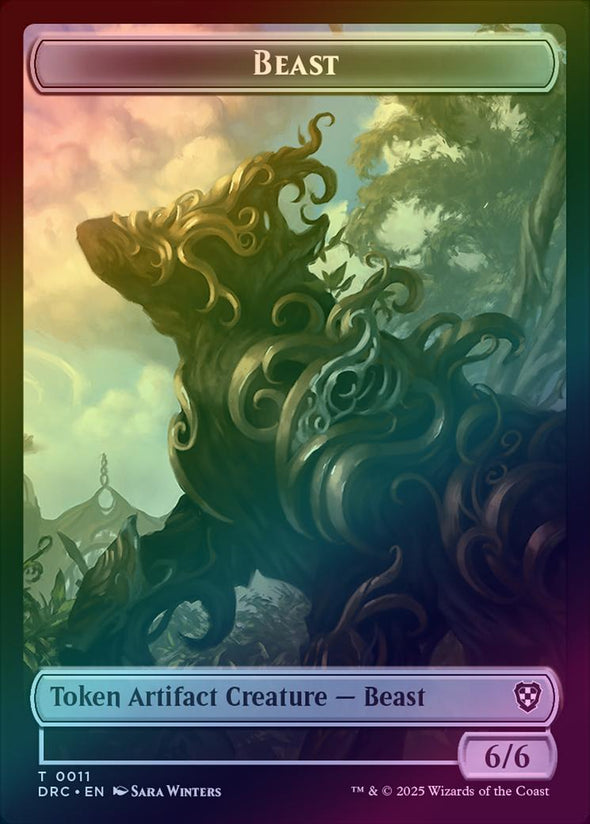 Beast (010) // Beast (011) Token (Foil) (TDRC)