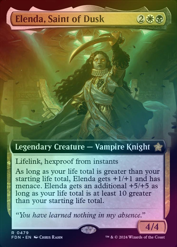 Elenda, Saint of Dusk - Extended Art (Foil) (FDN)
