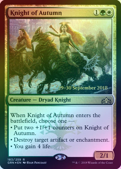 Knight of Autumn - Prerelease Promo (Foil) (PGRN)