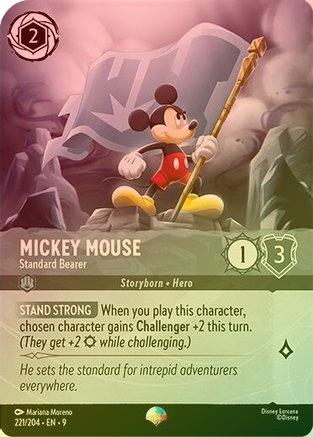 Mickey Mouse (Standard Bearer) - 221/204 - Epic (Foil)