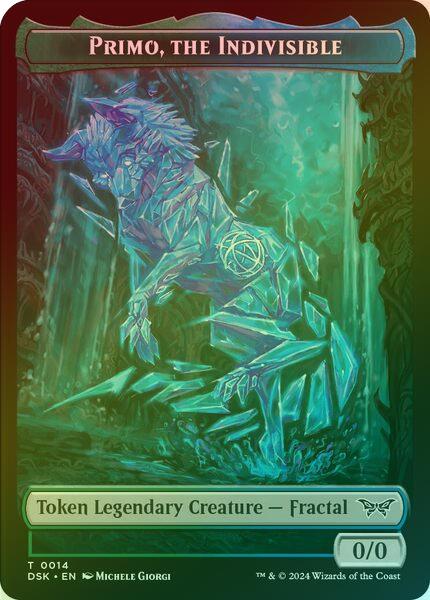 Primo, the Indivisible // Manifest Token (Foil) (TDSK)