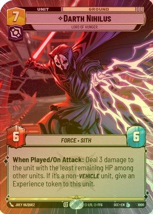 Darth Nihilus - Lord of Hunger (Hyperspace Foil) - 1000 - Legendary (Foil)