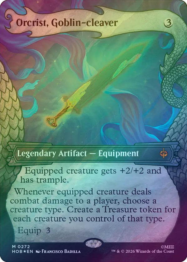 Orcrist, Goblin-cleaver- Dragon Hoard Frame (Surge Foil) (HOB) (Pre-Order)