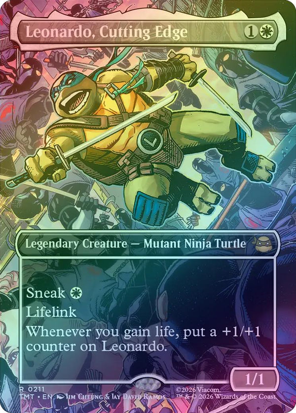 Leonardo, Cutting Edge - Borderless Scene (Foil) (TMT)