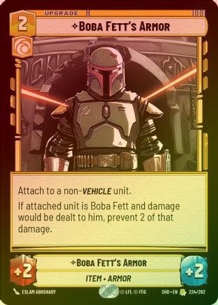 Boba Fett's Armor - 224/262 - Rare (Foil)
