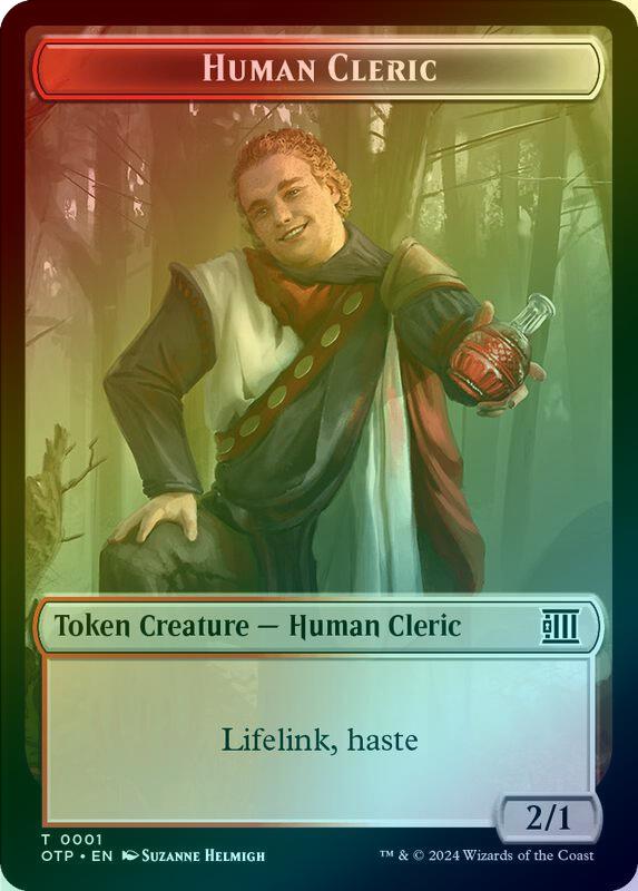 Mercenary // Human Cleric Token (Foil) (TOTJ)