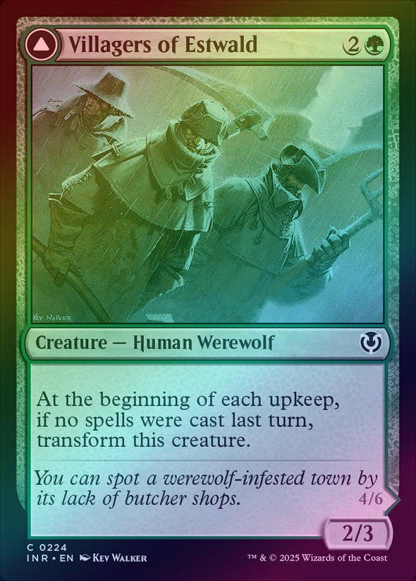 Villagers of Estwald // Howlpack of Estwald (Foil) (INR)