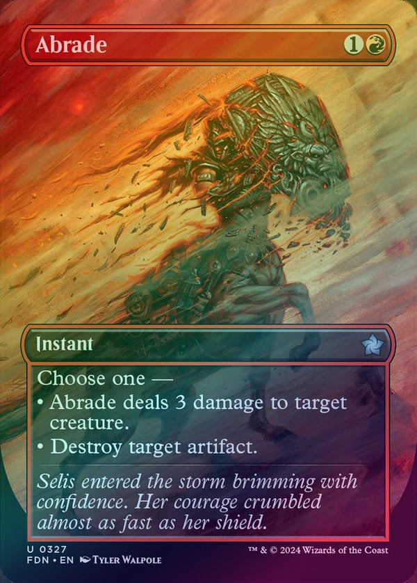 Abrade - Borderless (Foil) (FDN)