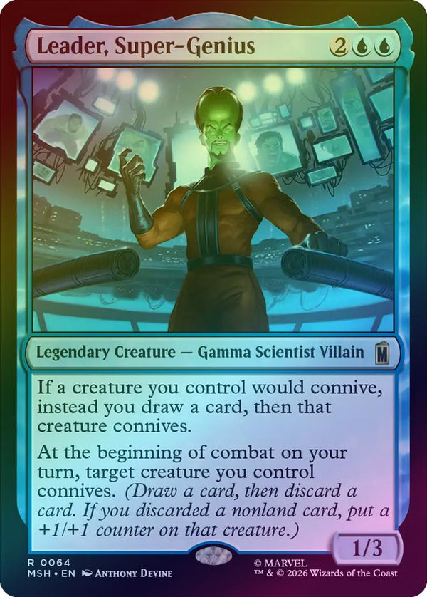 Leader, Super-Genius (Foil) (MSH) (Pre-Order)