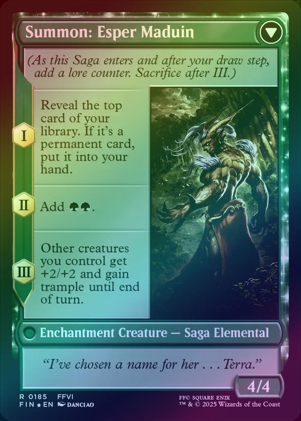 Esper Origins // Summon: Esper Maduin - Prerelease Promo (Foil) (PFIN)