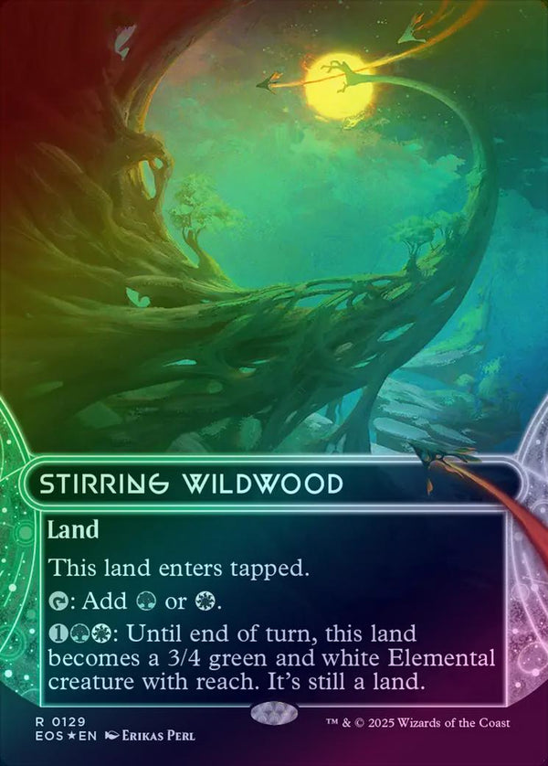 Stirring Wildwood - Borderless (Galaxy Foil) (EOS)