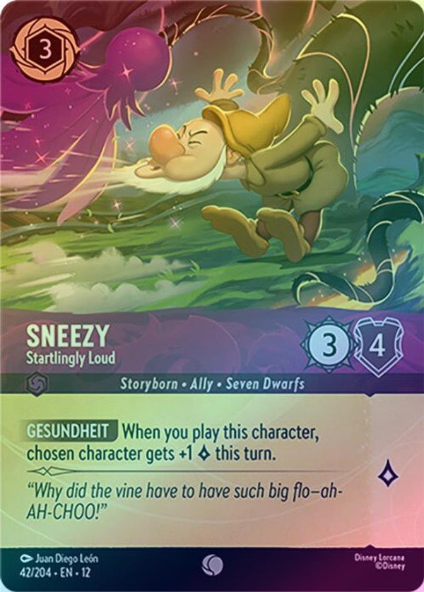 Sneezy (Startlingly Loud) - 42/204 - Common (Foil)