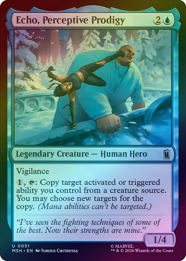 Echo, Perceptive Prodigy (Foil) (MSH) (Pre-Order)