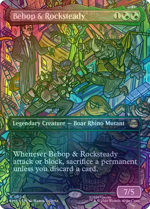 Bebop & Rocksteady - Borderless Scene (Foil) (TMT)