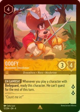 Goofy (Musketeer Swordsman) - 12/204 - Rare (Foil)