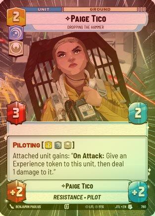 Paige Tico - Dropping the Hammer (Hyperspace) - 780 - Uncommon (Foil)