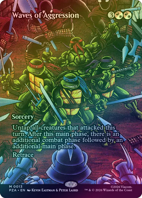 Waves of Aggression - Borderless (Foil) (PZA)
