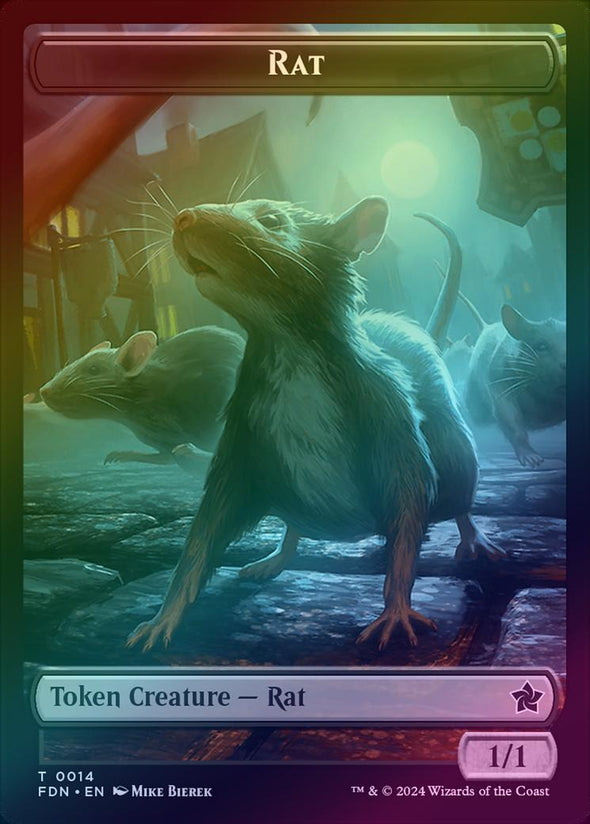 Rat (14) // Zombie Token (15) (Foil) (TFDN)