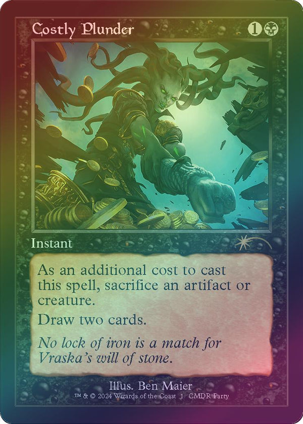 Costly Plunder - Retro Frame (Foil) (PW24)