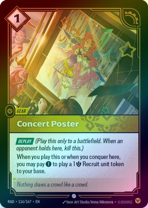 Concert Poster - 116/167 - Common (Foil)