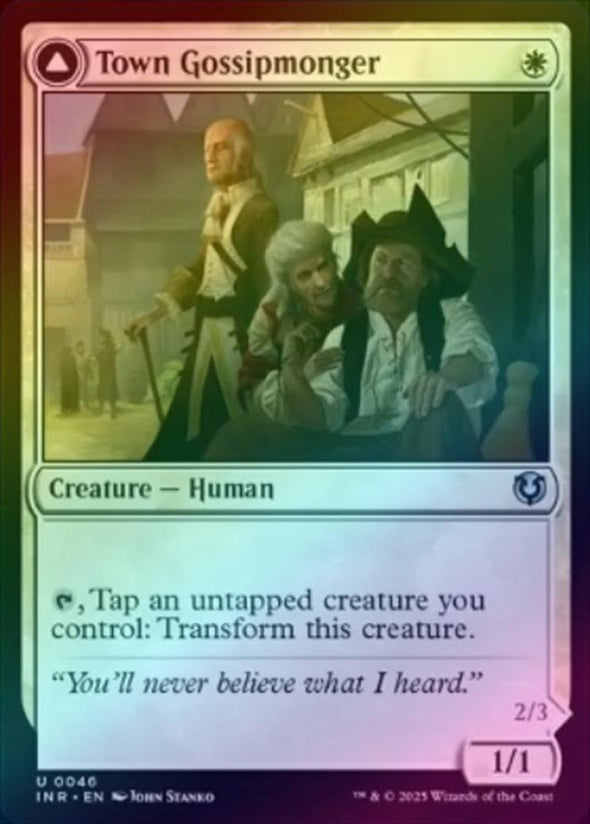 Town Gossipmonger // Incited Rabble (Foil) (INR)