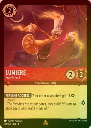 Lumiere (Fiery Friend) - 113/204 - Rare (Foil)