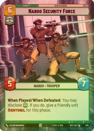 Naboo Security Force (Hyperspace Foil) - 876 - Common (Foil)