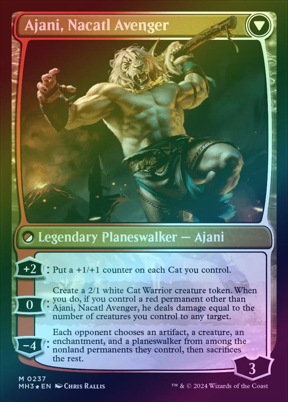 Ajani, Nacatl Pariah // Ajani, Nacatl Avenger - Prerelease Promo (Foil) (PMH3)