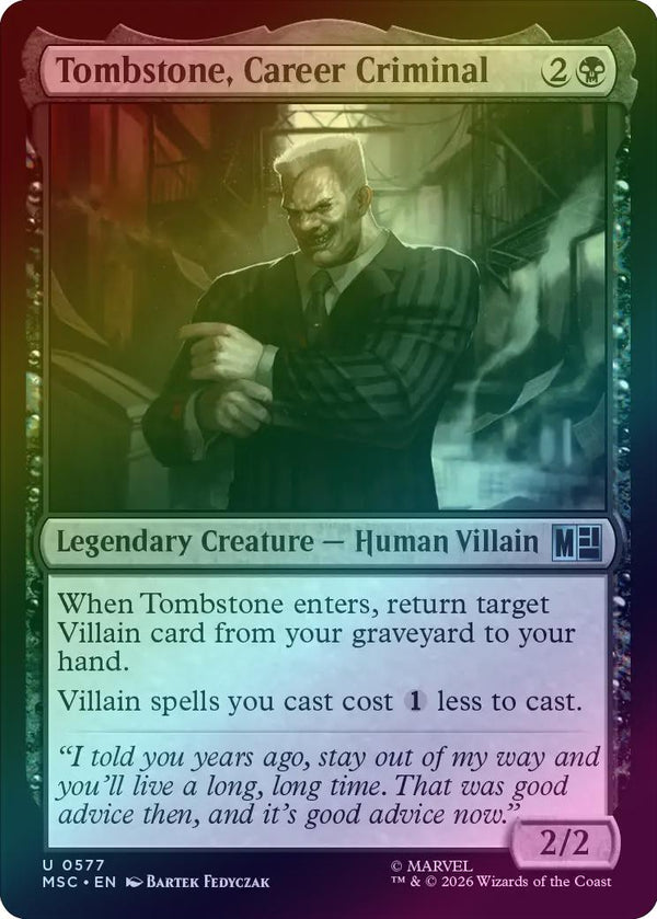 Tombstone, Career Criminal (Foil) (MSC)